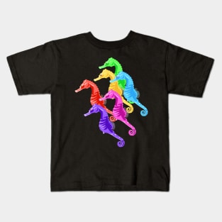 Sea Horses Parade Kids T-Shirt